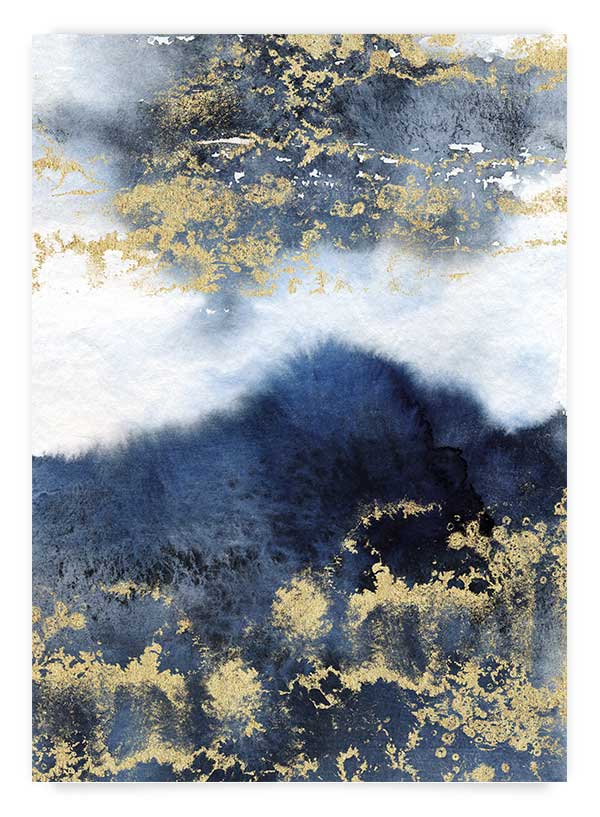 Blue & Gold | Set Postere