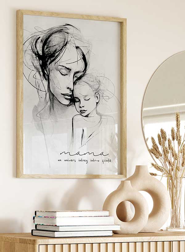 Mama line art | Art print