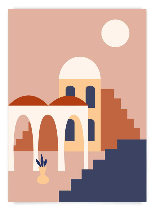 Arcada cu plante | Poster