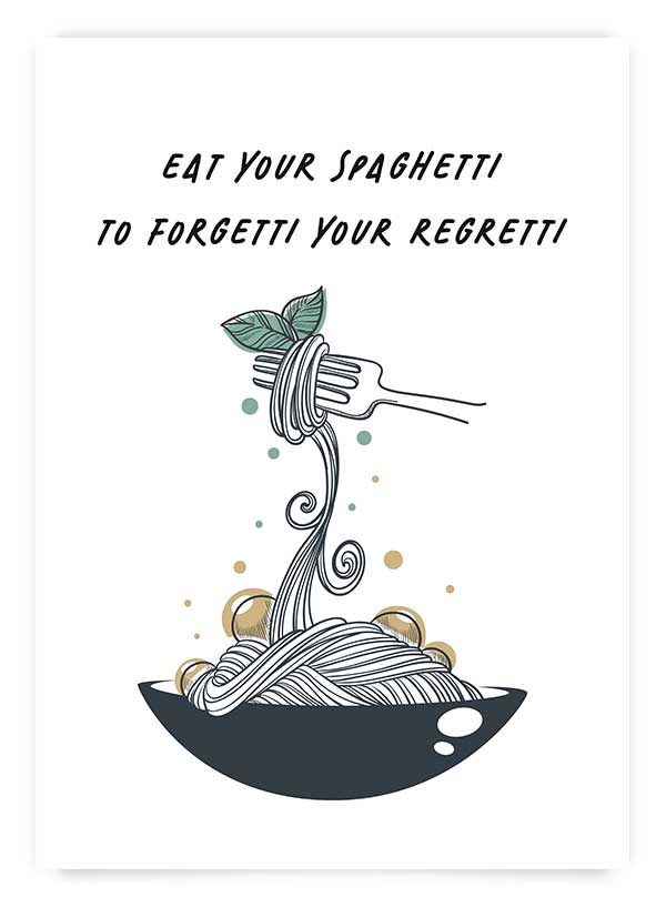 Eat your spaghetti | Art Print