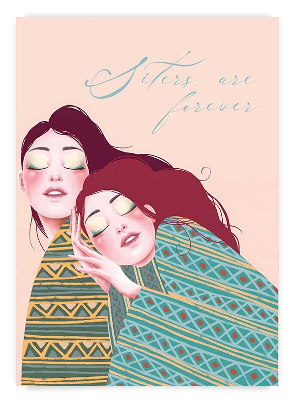 Sisters are forever | Art Print