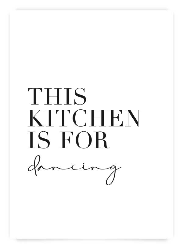 Kitchen for dancing | Art Print