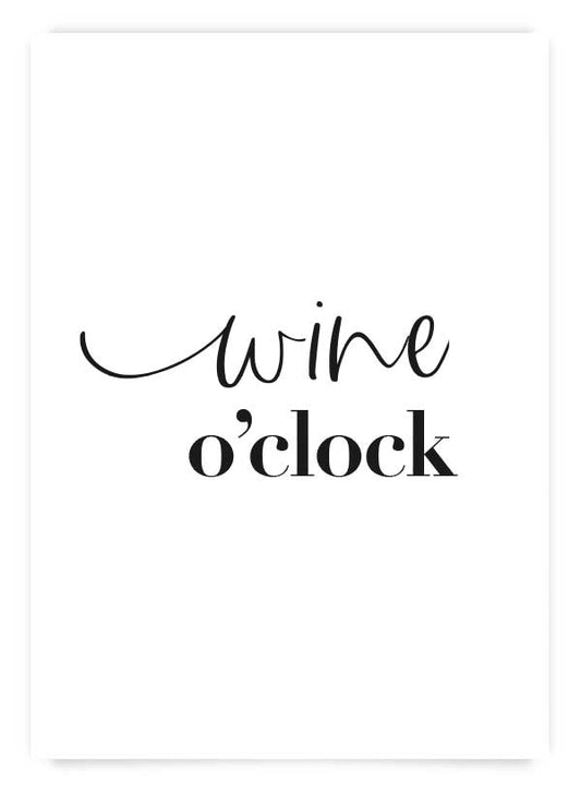 Wine o'clock | Poster