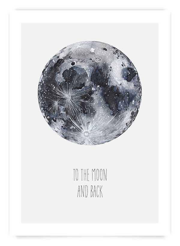 To the moon | Poster