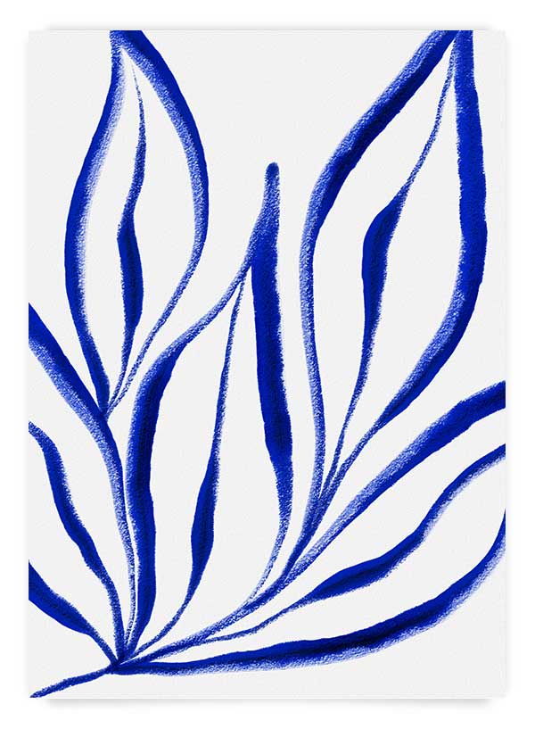 Blue leaf 1 | Poster