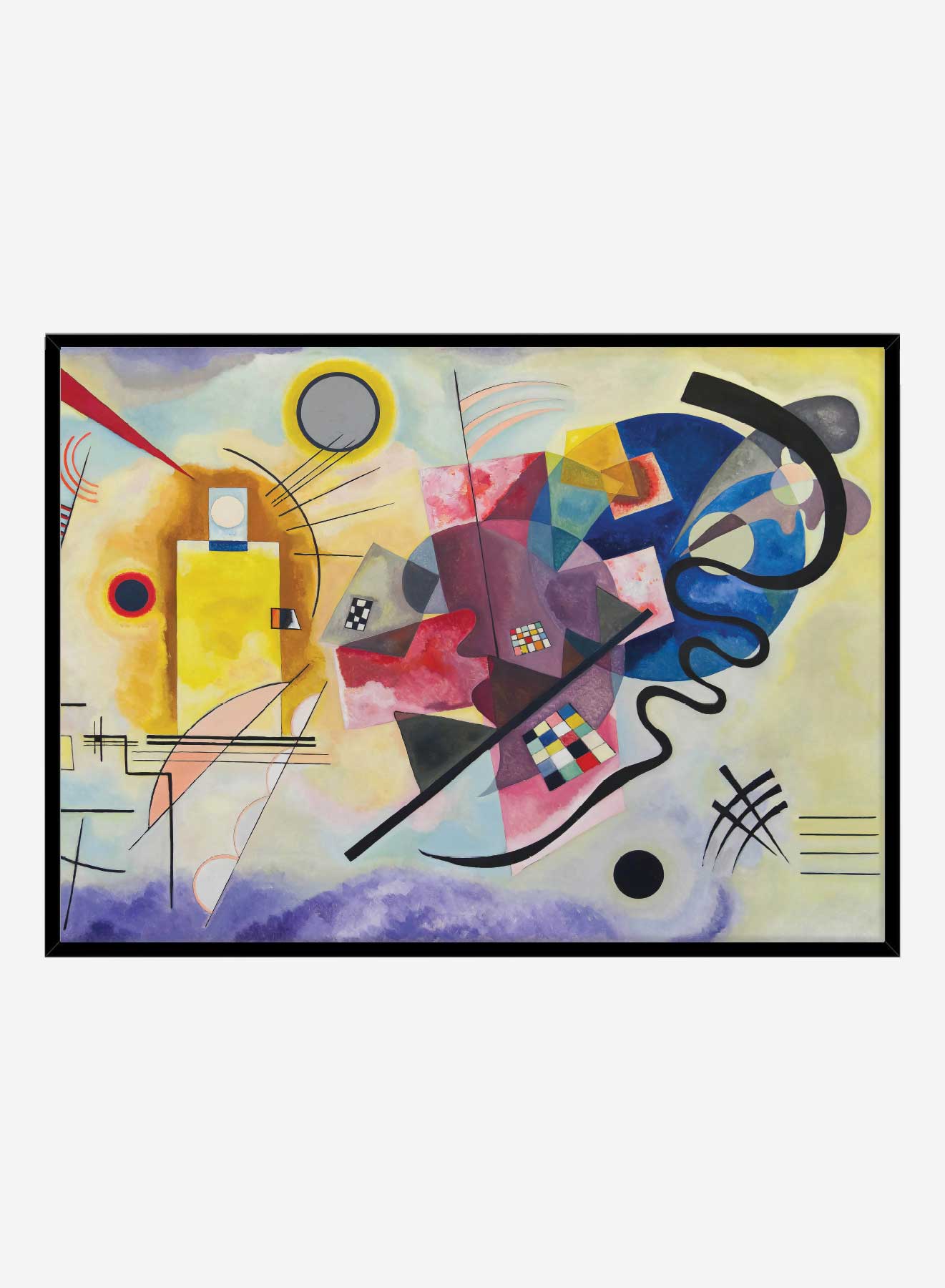 Kandinsky Yellow, red, blue | Poster