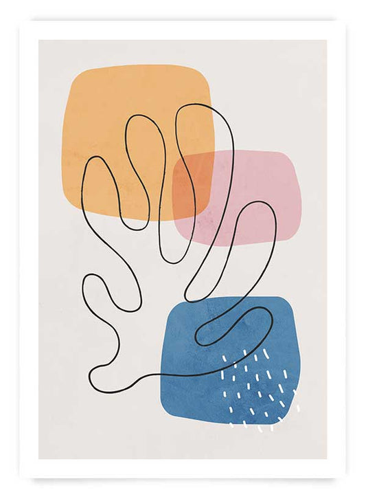 Pastel shapes no1 | Poster