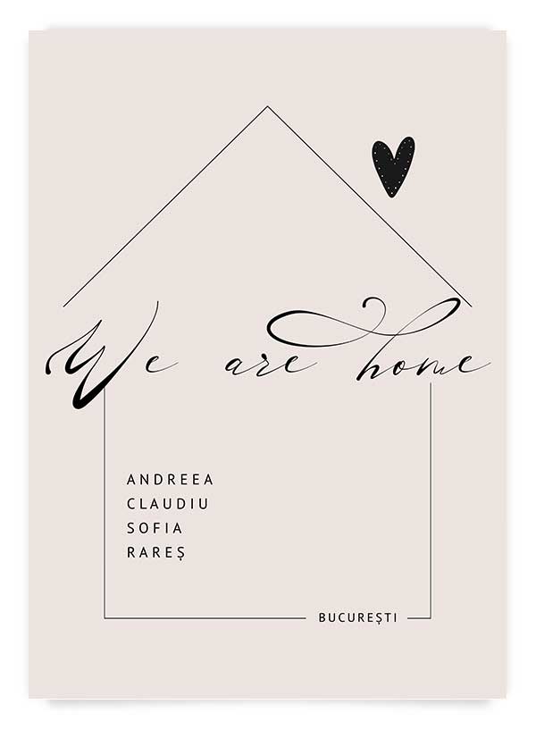 Casa noastra poster personalizat