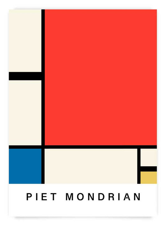 Piet Mondrian no. 1 | Poster