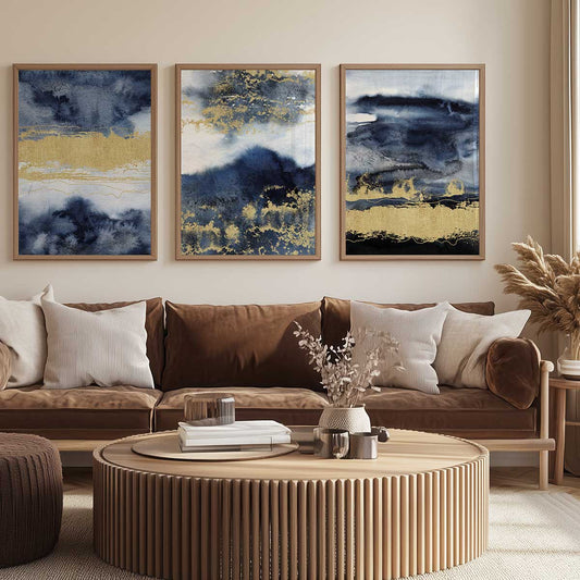 Blue & Gold | Set Postere