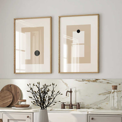 Beige Geometrics | Set Postere