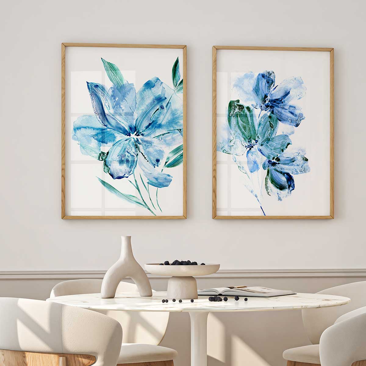 Blue Flowers | Set Postere