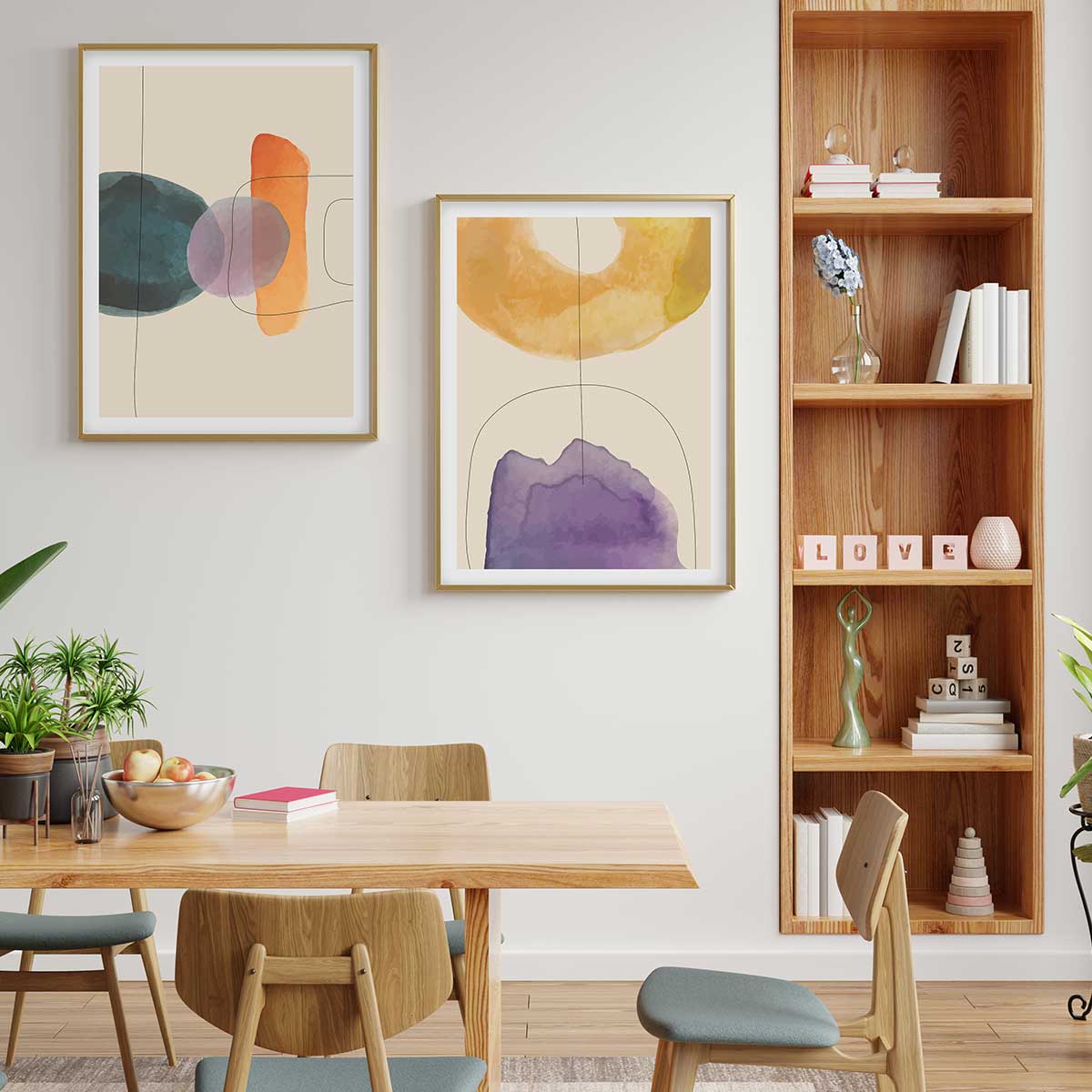 Colorful office | Set Postere