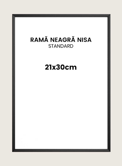 Rama neagra Nisa 21x30cm