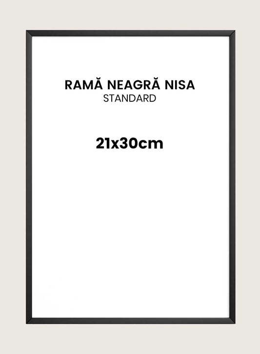 Rama neagra Nisa 21x30cm