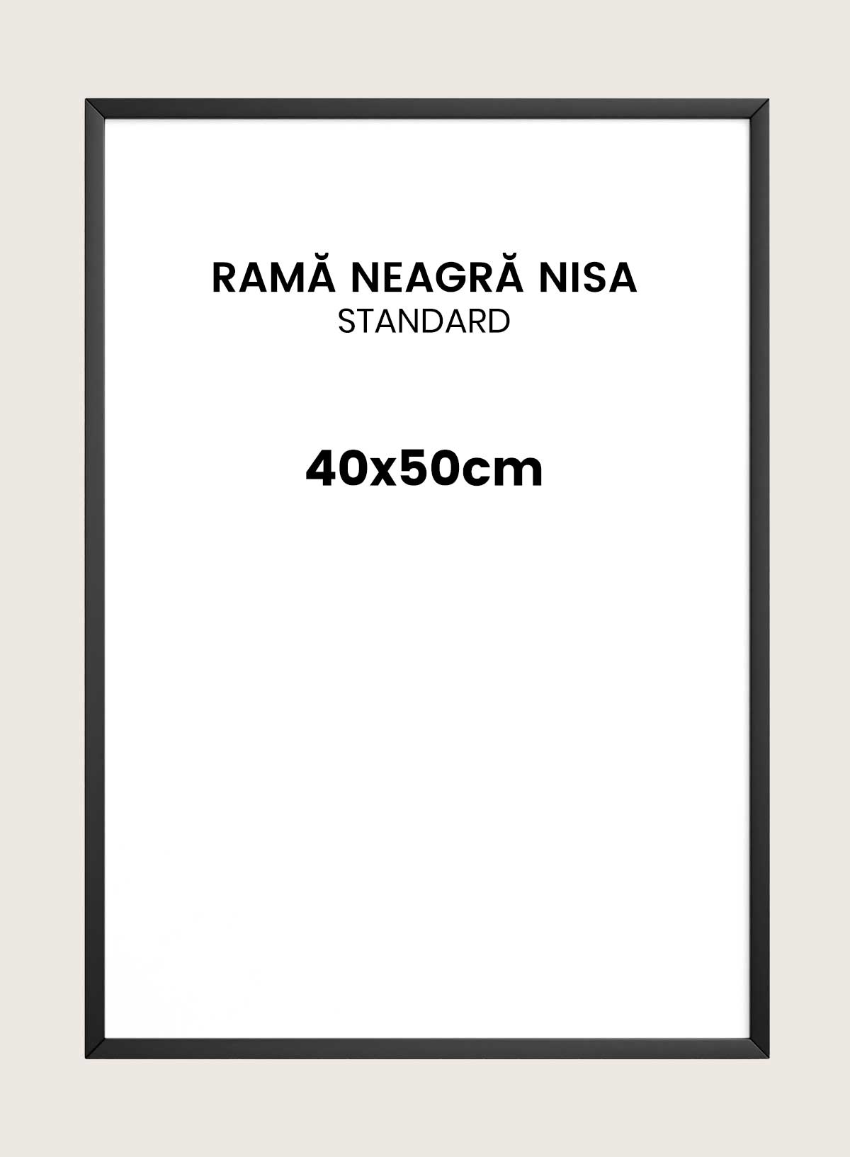 Rama neagra Nisa 40x50cm