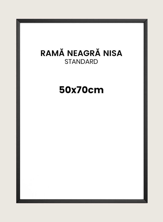 Rama neagră Nisa 50x70cm