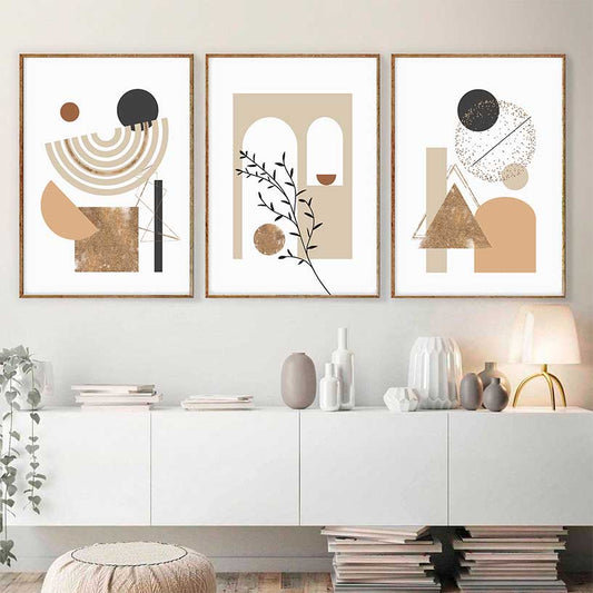 Mid Century Geometric | Set Postere