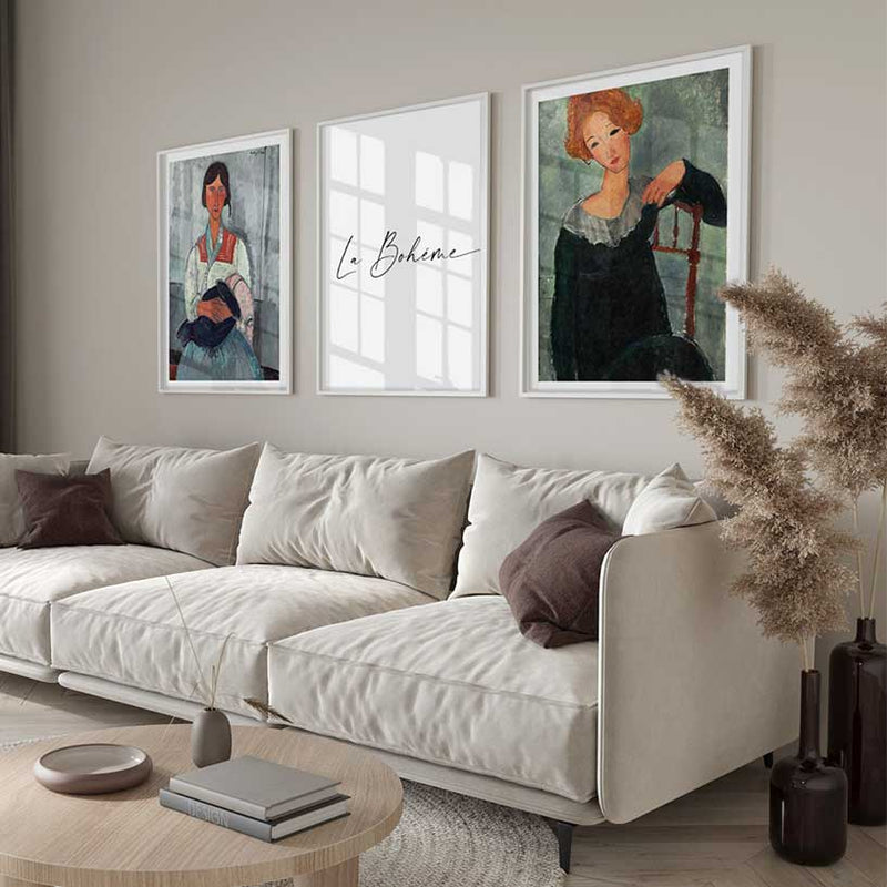 Modigliani portraits | Set Postere