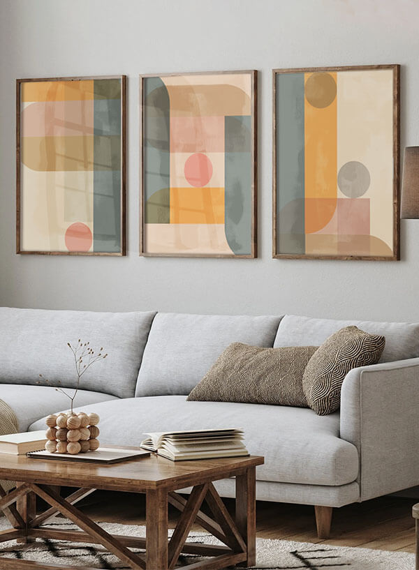 Pastel geometric no.2 | Poster