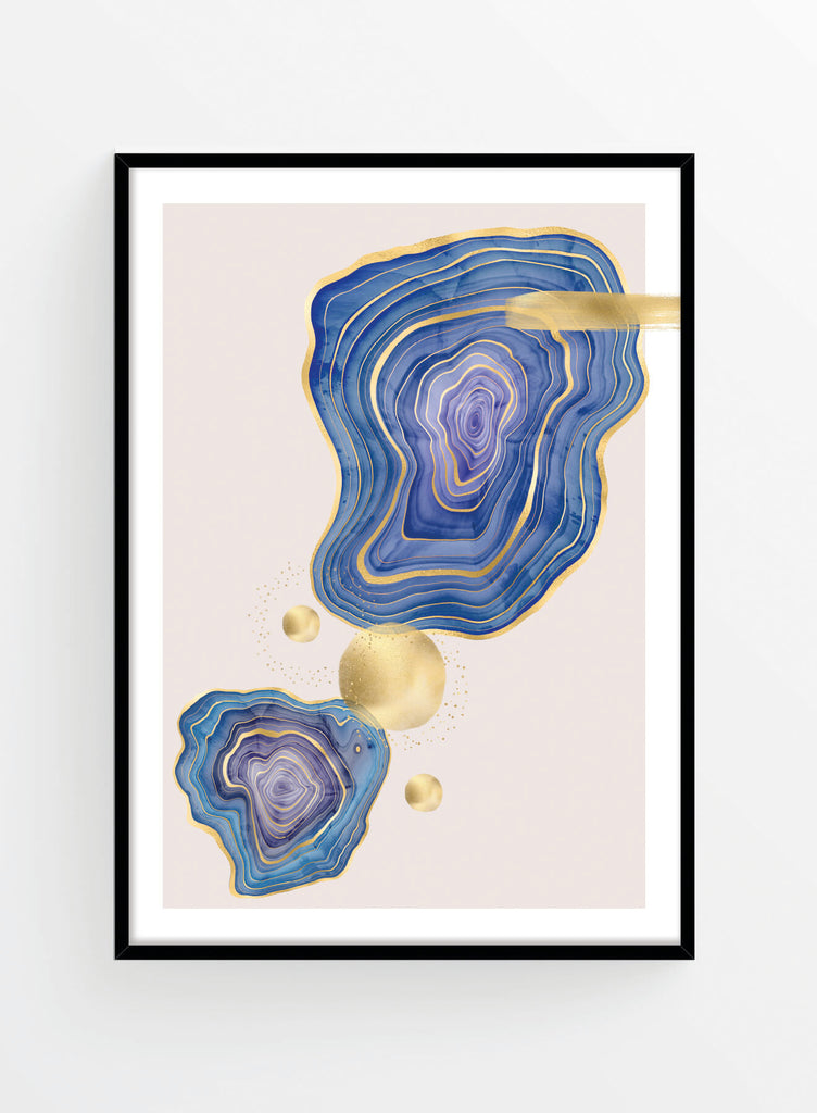 Blue agate | Poster
