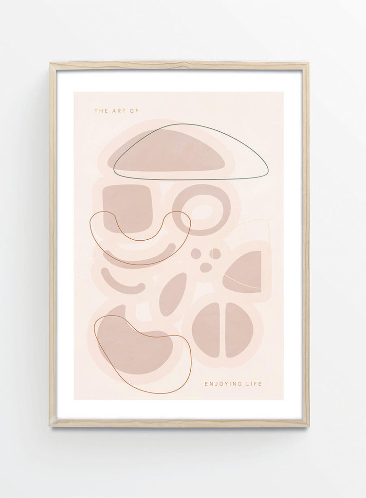 Beige abstract 2 | Poster