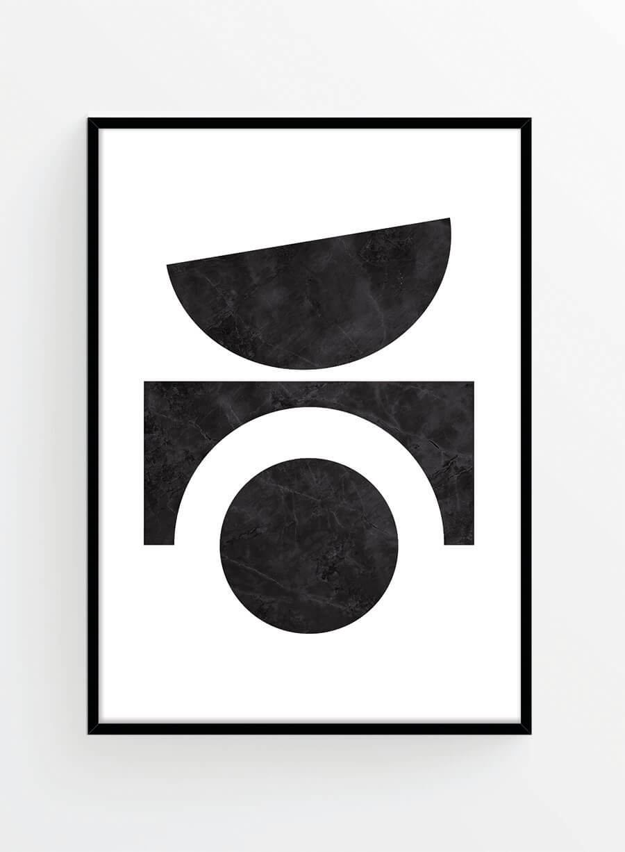 Black Shapes 5 | Poster