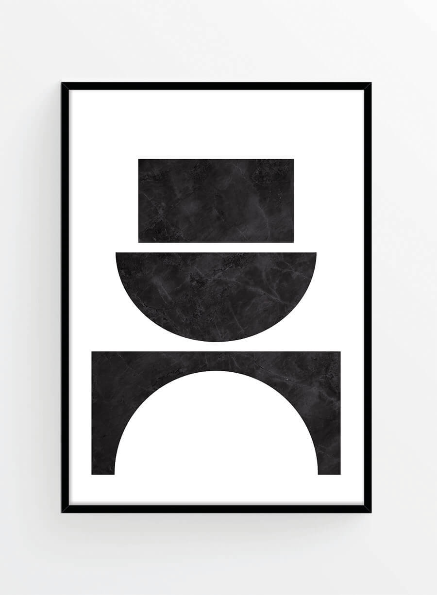 Black Shapes 6 | Poster