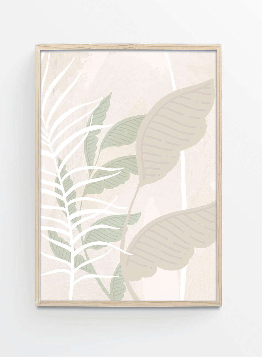 Beige botanicals 2 | Poster