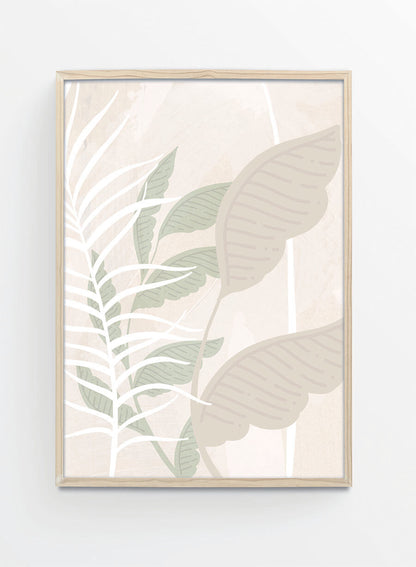 Beige botanicals 2 | Poster