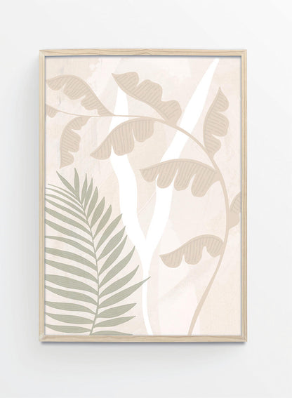 Beige botanicals 3 | Poster