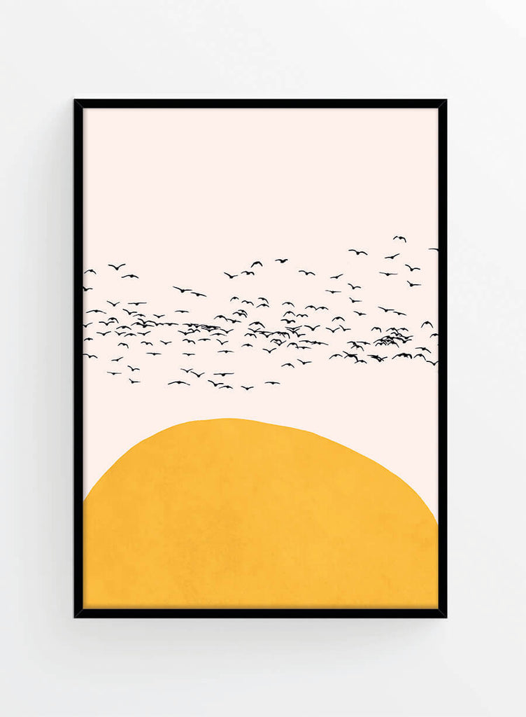 Birds in the sun 1 | Poster