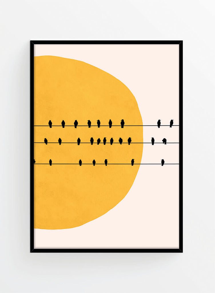 Birds in the sun 2 | Poster