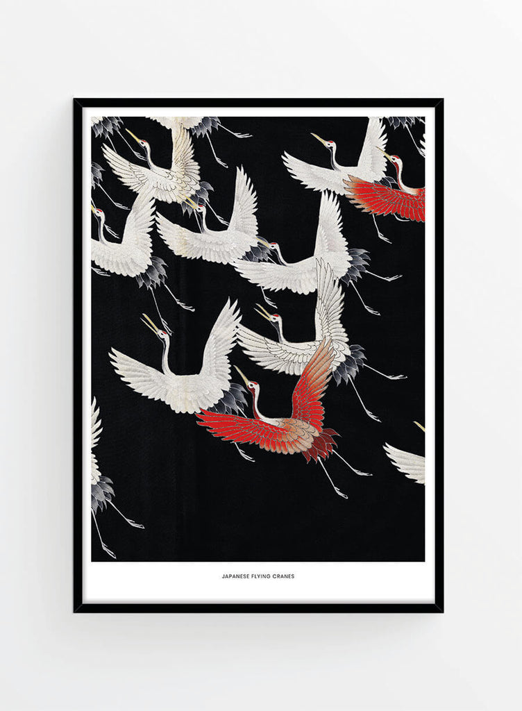 Japanese Cranes | Poster
