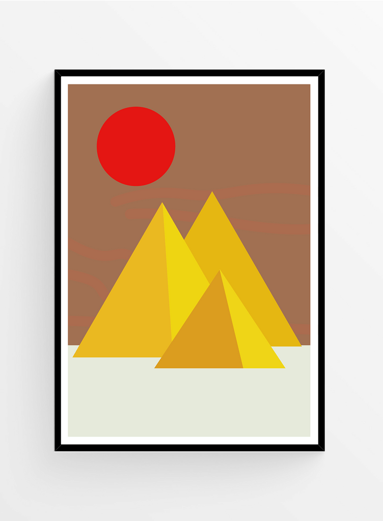 Pyramid Sun | Art print