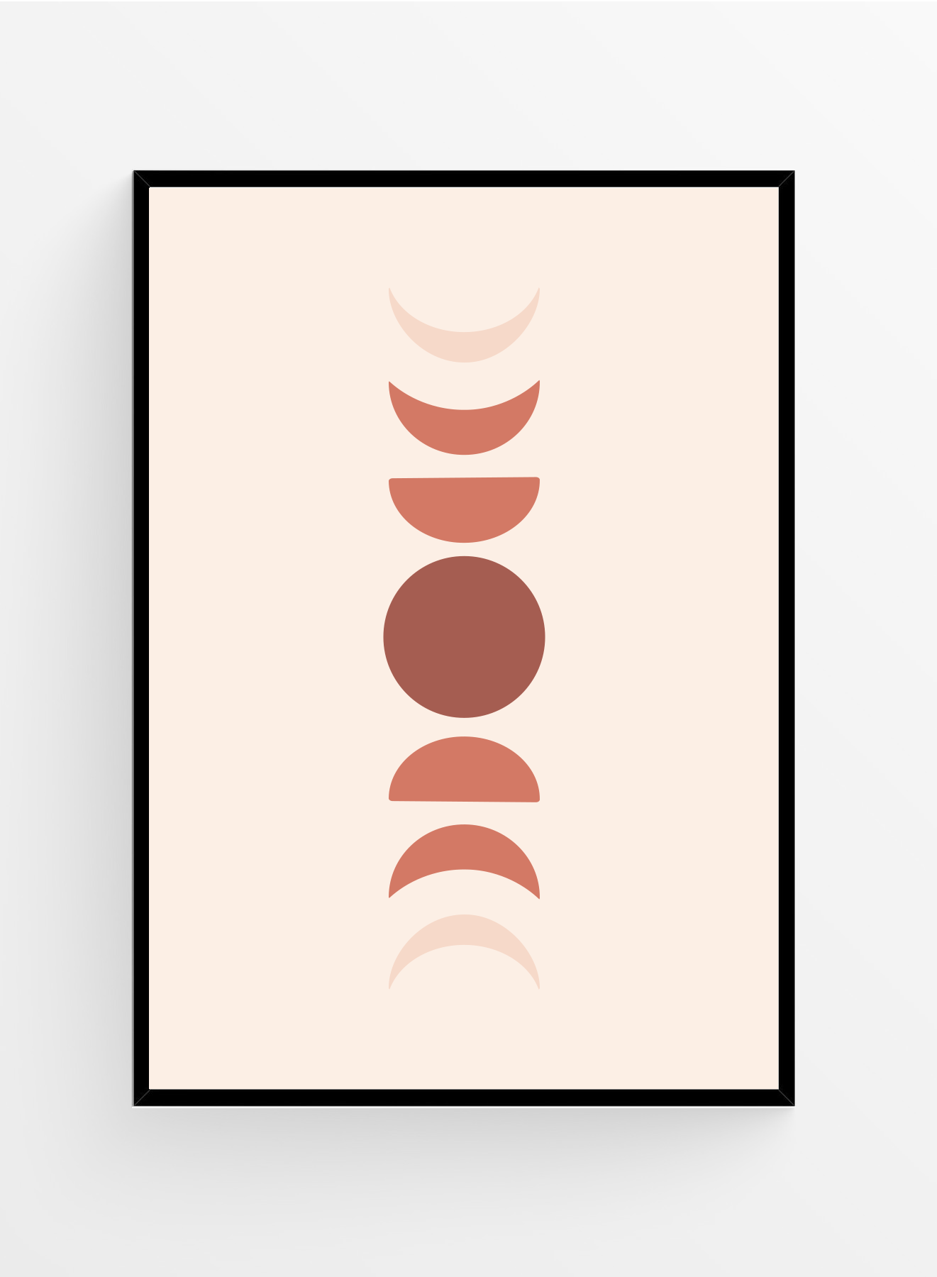 Nude moon phases | Art print