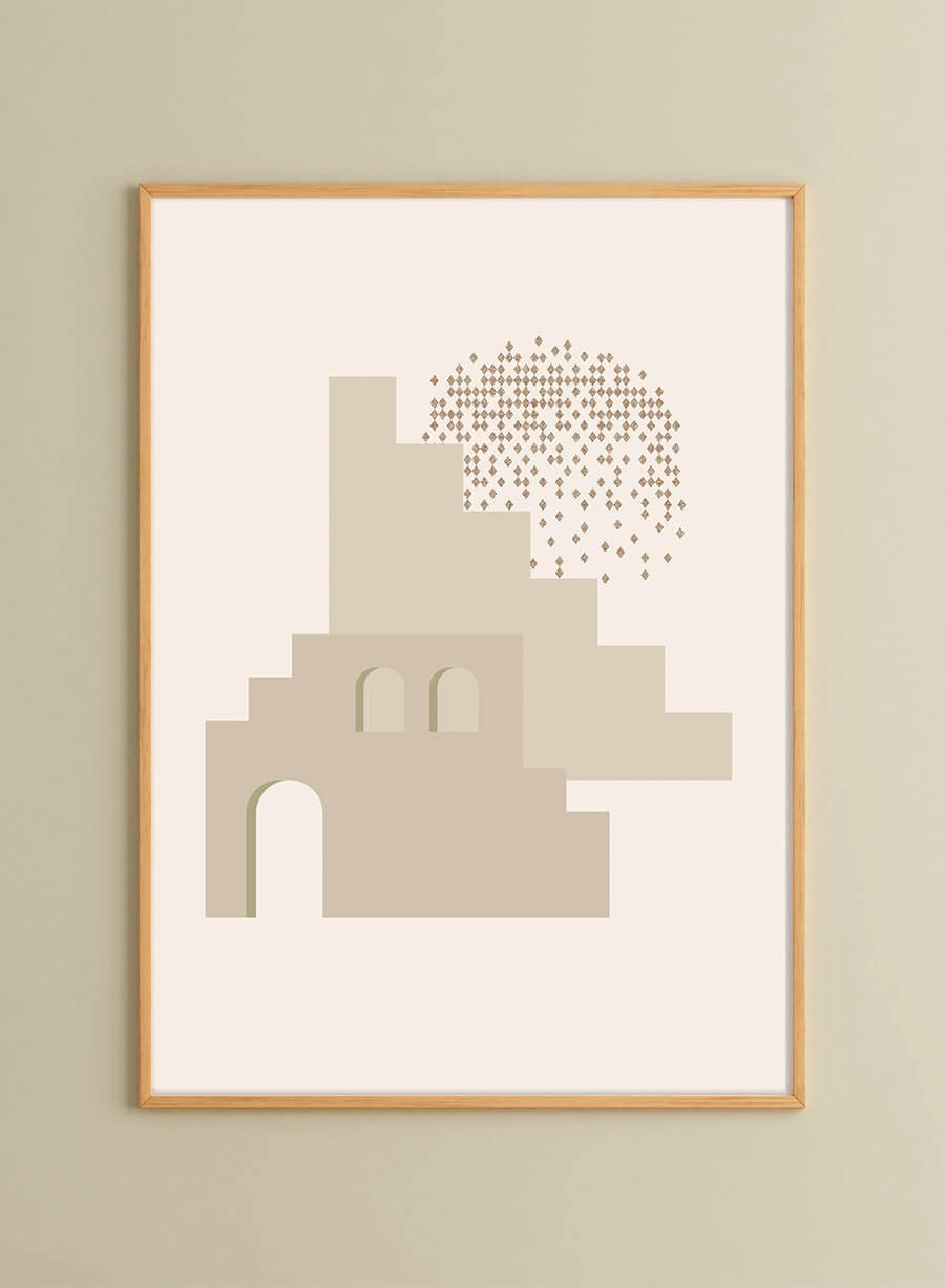 Beige architecture 3 | Poster