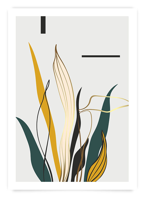 Botanic & yellow 2 | Poster