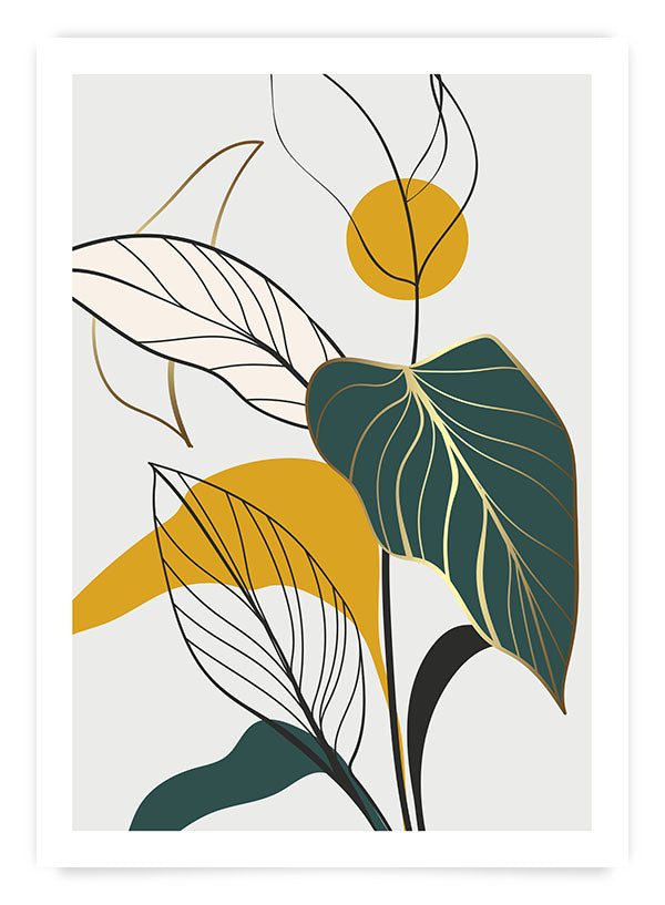 Botanic & yellow 3 | Poster