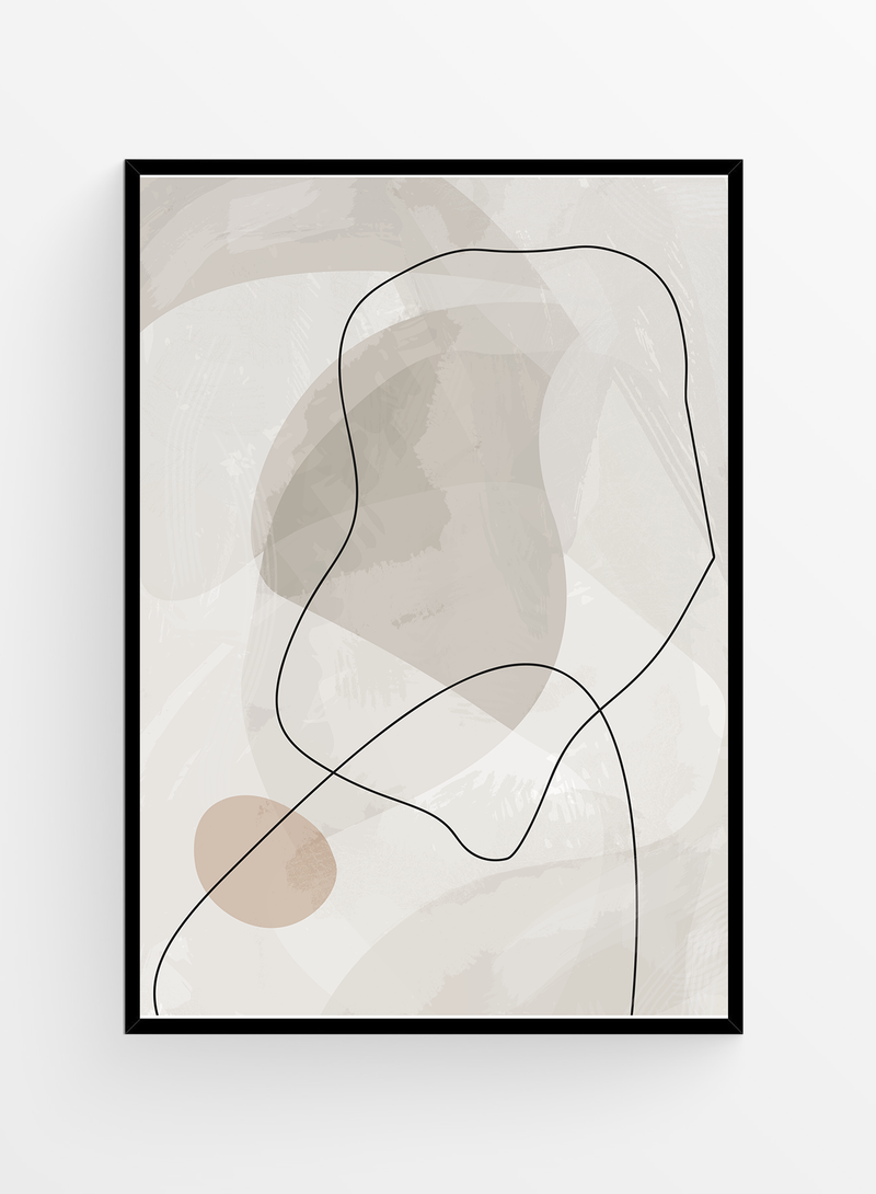 Abstract Grey I Art print