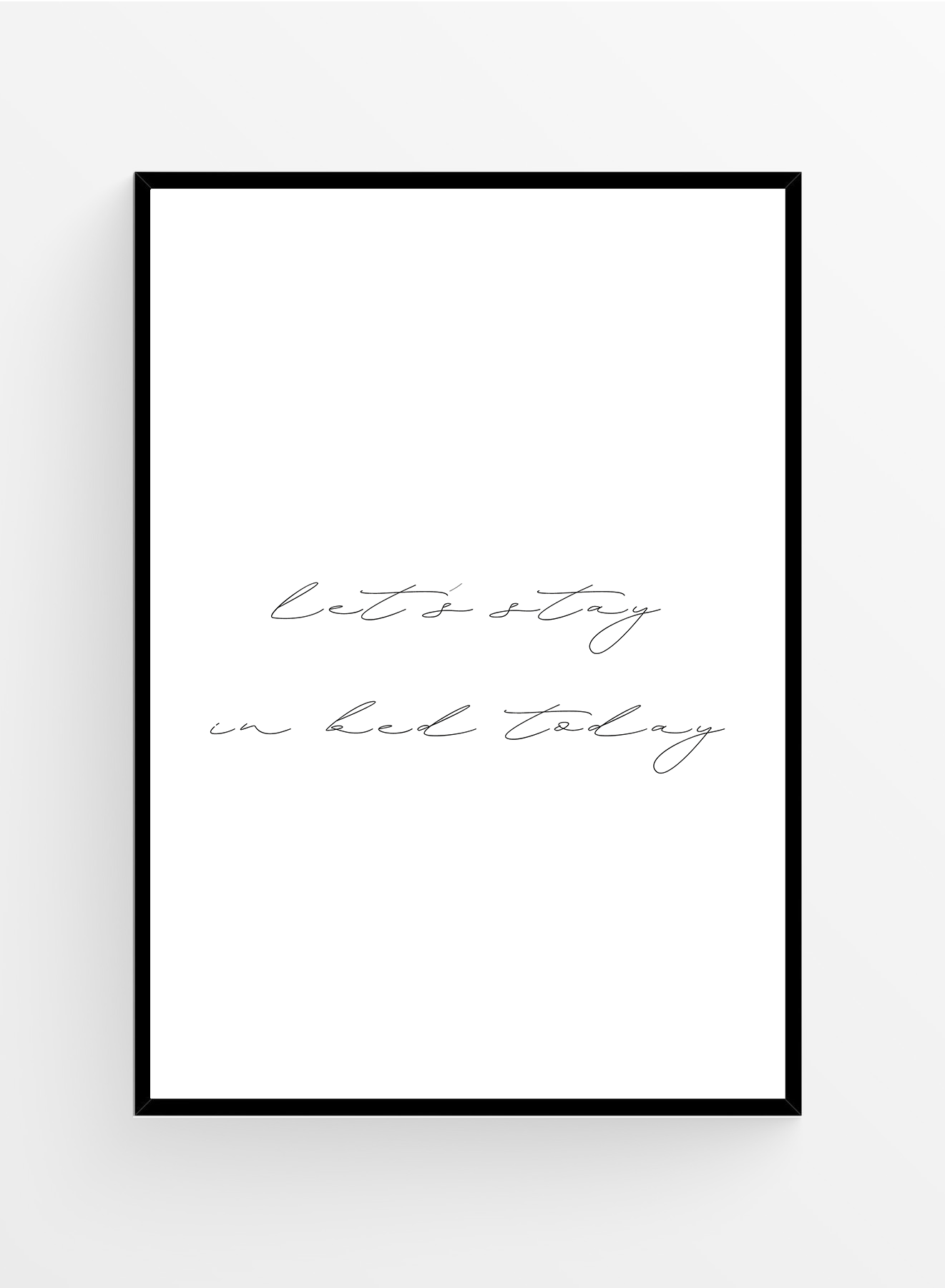 Stay in bed | Poster