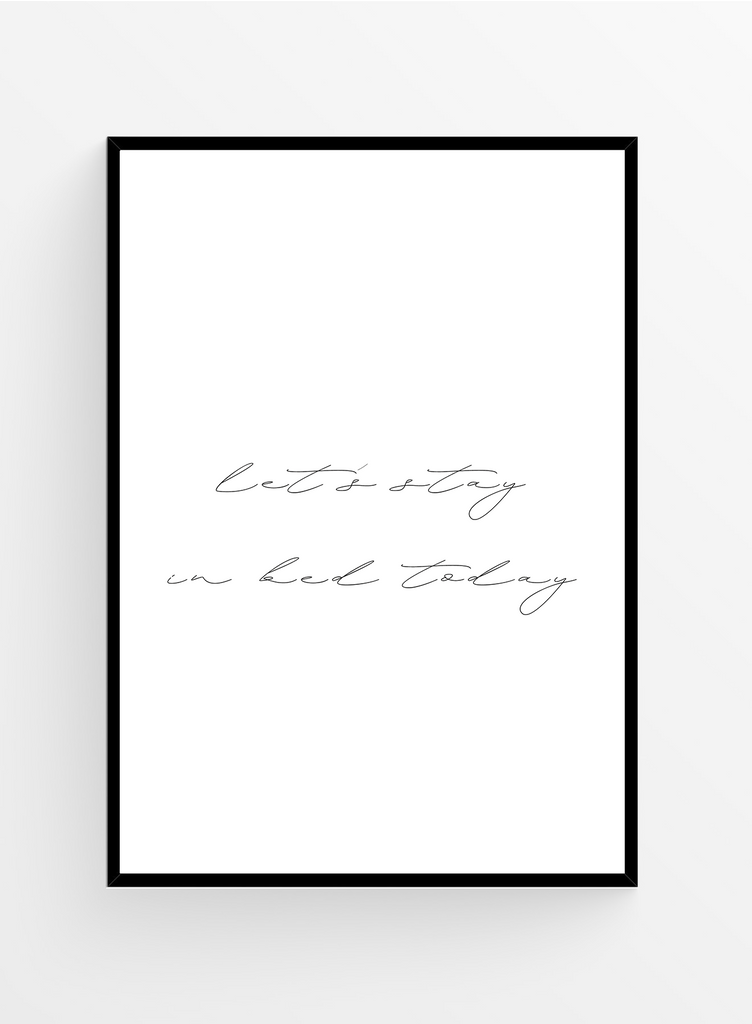 Stay in bed | Poster