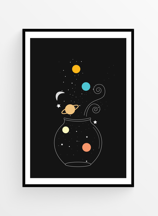 Galaxy Jar | Art Print
