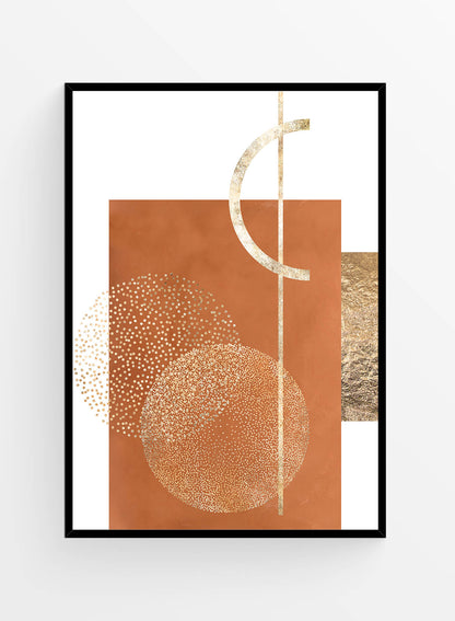 Gold Abstract 1 | Poster