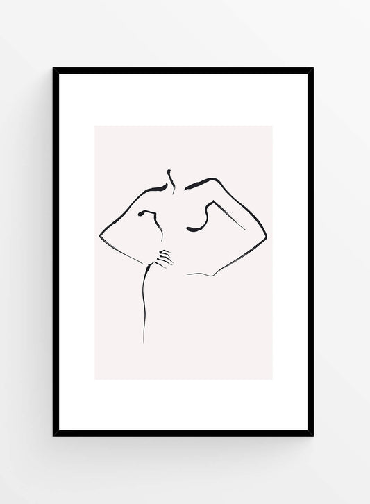 Body line art I Art Print