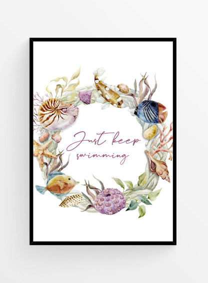 Just keep swimming | Art print