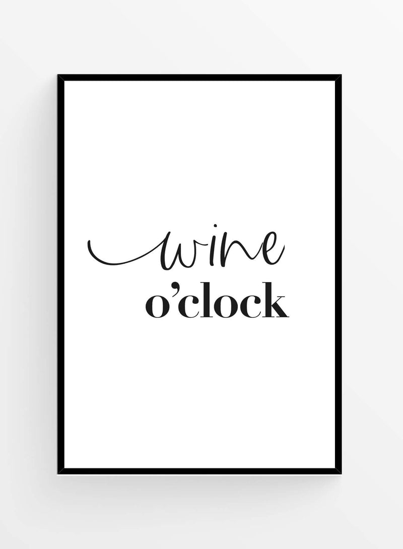 Wine o'clock | Poster