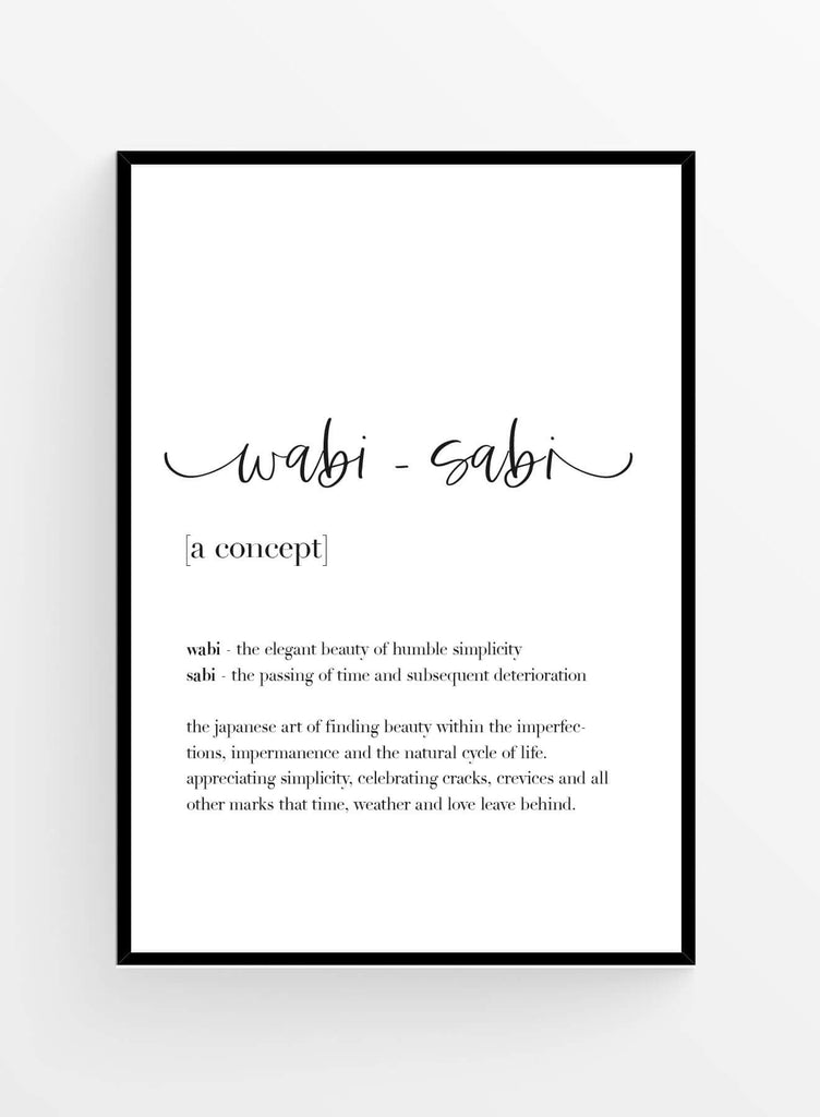 Wabi sabi definitie | Poster
