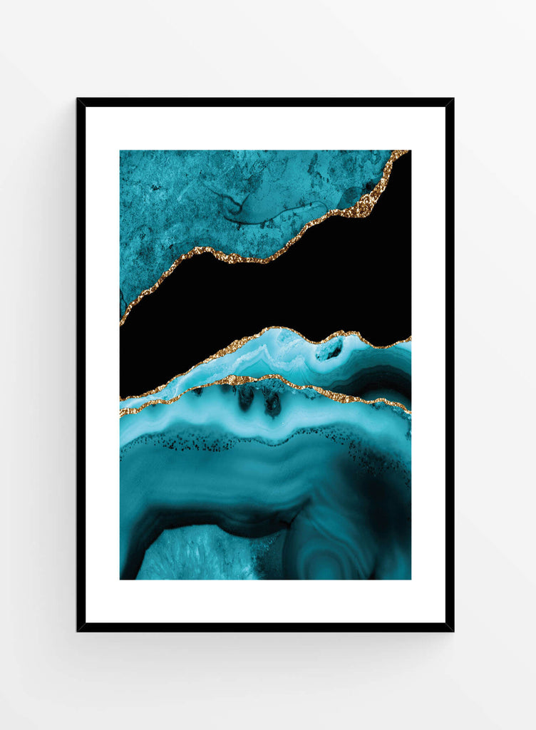 Blue agate 3 | Poster