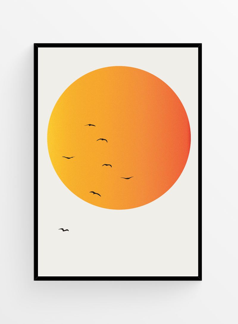 Birds flying high | Art print